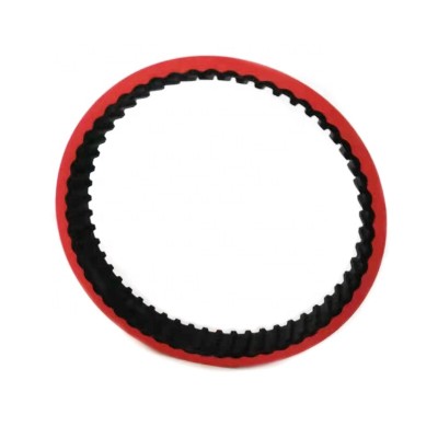 210 L timing belt red rubber coated timing belt china manufacturer