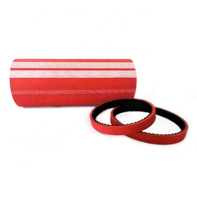 210L Red Rubber Coated Timing Belt For Embroidery machine timing belt China