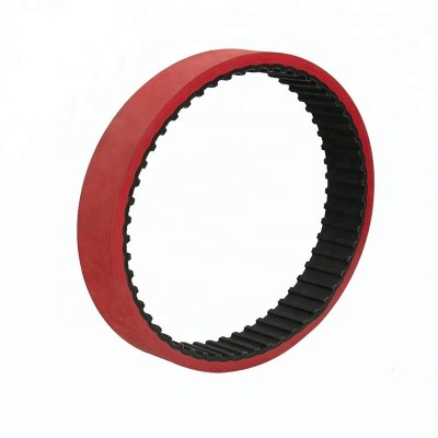 t10 red rubber coating timing belt for packing machine made in cn