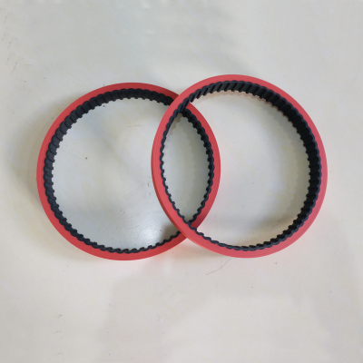 240H red rubber coating timing belt for packing machine