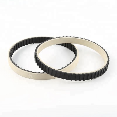 210L white rubber coated timing belt for packing machine